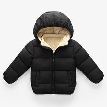 Load image into Gallery viewer, Children Winter Fleece Outdoor Jackets for Boys Hooded Warm Kids Boy Outerwear Windbreaker Autumn Casual Baby Boy Coats Clothing
