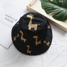 Load image into Gallery viewer, Cartoon Giraffe Baby Hat Bucket Cap Summer Kids Baby Girl Boy Hat Casual Children Sun Hat Cotton Girls Hat Panama Caps
