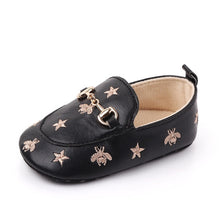 Load image into Gallery viewer, Baby Boy Shoes for 0-18 M with Bees Stars Newborn Baby Casual Shoes Toddler Infant Loafers Shoes Cotton Soft Sole Baby Moccasins
