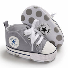 Load image into Gallery viewer, Baby Canvas Classic Sports Sneakers Newborn Baby Boys Girls Print Star First Walkers Shoes Infant Toddler Anti-slip Baby Shoes
