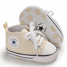 Load image into Gallery viewer, Baby Canvas Classic Sports Sneakers Newborn Baby Boys Girls Print Star First Walkers Shoes Infant Toddler Anti-slip Baby Shoes

