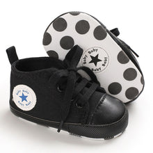 Load image into Gallery viewer, Baby Canvas Classic Sports Sneakers Newborn Baby Boys Girls Print Star First Walkers Shoes Infant Toddler Anti-slip Baby Shoes
