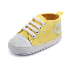 Load image into Gallery viewer, New  Baby Canvas Sneaker For Newborn Sport Shoes For Baby Boys Girls Infant Toddler Soft Bottom Anti-slip First Walkers 0-18 M
