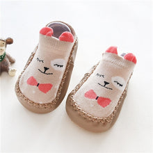 Load image into Gallery viewer, Baby Socks With Rubber Soles Infant Newborn Baby Girls Boys Autumn Winter Children Floor Socks Shoes Anti Slip Soft Sole Sock
