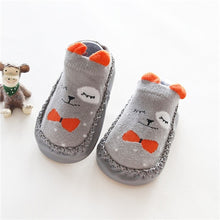 Load image into Gallery viewer, Baby Socks With Rubber Soles Infant Newborn Baby Girls Boys Autumn Winter Children Floor Socks Shoes Anti Slip Soft Sole Sock
