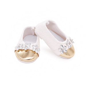 15 Style 7.5cm Delicate Doll Shoes For 18 inch Girls Doll Mini Handmade Doll Shoes For 43 cm Baby New Born Dolls Toy Accessories