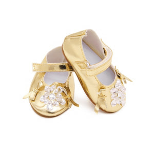 15 Style 7.5cm Delicate Doll Shoes For 18 inch Girls Doll Mini Handmade Doll Shoes For 43 cm Baby New Born Dolls Toy Accessories