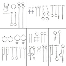Load image into Gallery viewer, Korea Jewelry KPOP Bangtan Boy Punk Titanium Steel Tassel Chain Kit
