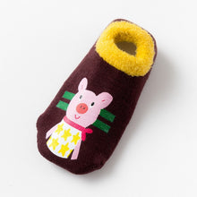 Load image into Gallery viewer, Cotton Baby Boys Girls Socks Rubber Slip-resistant Floor Socks Cartoon Infant Kids Animal Socks Winter Autumn Thicken Warm Shoes
