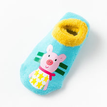 Load image into Gallery viewer, Cotton Baby Boys Girls Socks Rubber Slip-resistant Floor Socks Cartoon Infant Kids Animal Socks Winter Autumn Thicken Warm Shoes

