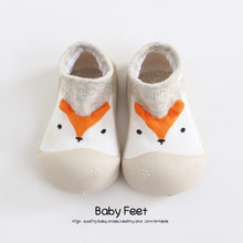 Load image into Gallery viewer, Baby sock Shoes Anti-slip Spring Cartoon animal Shoes Baby Girl baby boy Soft Rubber Sole shoes
