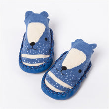 Load image into Gallery viewer, Baby shoes socks Children Infant Cartoon Socks Baby Gift Kids Indoor Floor Socks Leather Sole Non-Slip Thick Towel Socks
