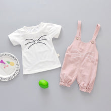 Load image into Gallery viewer, Infant Baby Girl Baby Summer Clothing Striped Top Strap Shorts Set for Newborn Baby Girls Clothes 1st Birthday Outfits Cool Sets
