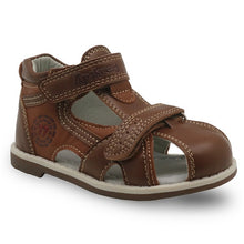 Load image into Gallery viewer, Apakowa 2019 summer kids shoes brand closed toe toddler boys sandals orthopedic sport pu leather baby boys sandals shoes

