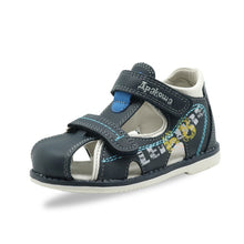 Load image into Gallery viewer, Apakowa 2019 summer kids shoes brand closed toe toddler boys sandals orthopedic sport pu leather baby boys sandals shoes
