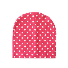 Load image into Gallery viewer, Baby Hat Cotton Printing Caps For Baby Boy Girl Infant Beanie Hat Spring Autumn Winter Children's Hats Caps Star Heart Dot

