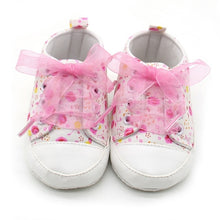 Load image into Gallery viewer, Infant Newborn Baby Girls Polka Dots Heart Autumn Lace-Up First Walkers Sneakers Shoes Toddler Classic Casual Shoes
