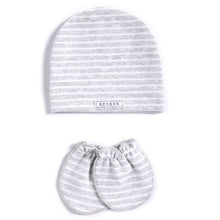 Load image into Gallery viewer, 2 Pcs/set Simple Newborn Baby Births Cap Glove Set Soft Cotton Kids Infants Anti-scratch Gloves Hat Gifts
