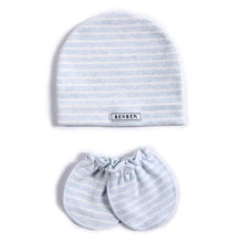 Load image into Gallery viewer, 2 Pcs/set Simple Newborn Baby Births Cap Glove Set Soft Cotton Kids Infants Anti-scratch Gloves Hat Gifts
