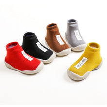 Load image into Gallery viewer, Kids Soft Rubber Sole Unisex Baby Shoes First Shoes Baby Shoe Knit Booties Anti-slip Baby Walkers Toddler First Walker Baby Girl
