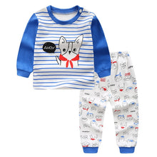 Load image into Gallery viewer, Baby Boys Clothes 2pcs Newborn Baby Girls Cartoon Clothing Autumn Winter Cartoon Cotton Shirt Baby Boy Clothes Set Long-Sleeved
