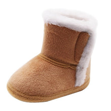 Load image into Gallery viewer, Newborn Baby Boots Winter First Walkers Tassel Baby Girls Shoes Fur Snow Super Warm Prewalkers Soft Sole No-slip Booties Booty
