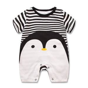 100% Pure Cotton Baby Girl Romper Summer Short Sleeved Cartoon Animal Jumpsuit Toddler Cute Boutique Clothes For Baby Clothing
