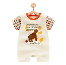 Load image into Gallery viewer, 100% Pure Cotton Baby Girl Romper Summer Short Sleeved Cartoon Animal Jumpsuit Toddler Cute Boutique Clothes For Baby Clothing
