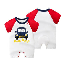 Load image into Gallery viewer, 100% Pure Cotton Baby Girl Romper Summer Short Sleeved Cartoon Animal Jumpsuit Toddler Cute Boutique Clothes For Baby Clothing

