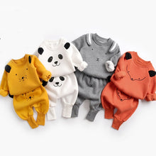 Load image into Gallery viewer, Baby Suit Autumn Winter Baby Boy Cartoon Cute Clothing Pullover Sweatshirt Top + Pant Clothes Set Baby Toddler Girl Outfit Suit
