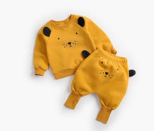 Load image into Gallery viewer, Baby Suit Autumn Winter Baby Boy Cartoon Cute Clothing Pullover Sweatshirt Top + Pant Clothes Set Baby Toddler Girl Outfit Suit
