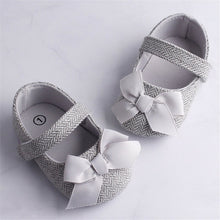 Load image into Gallery viewer, Emmababy Infant Baby Girl Shoes Bowknot Anti-Slip Soft Sole Hook First Walkers Toddler Infant Baby Girl Kids Shoes 0-18M 3 Color
