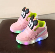 Load image into Gallery viewer, Children Casual Shoes With Light LED Boys Girls Sneakers 2020 Spring Cartoon Mouse Lighted Sport Shoes Fashion Luminous Boots
