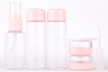 Load image into Gallery viewer, 7pcs/Set Mini Makeup Cosmetic Face Cream Pot Bottles Plastic Transparent Empty Make Up Container Bottle Travel Kit Accessories
