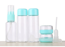 Load image into Gallery viewer, 7pcs/Set Mini Makeup Cosmetic Face Cream Pot Bottles Plastic Transparent Empty Make Up Container Bottle Travel Kit Accessories
