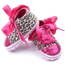 Load image into Gallery viewer, Infant Newborn Baby Girls Polka Dots Heart Autumn Lace-Up First Walkers Sneakers Shoes Toddler Classic Casual Shoes
