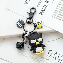 Load image into Gallery viewer, Cute Anime Kuromi Melody Hello Kitty Keychain Kawaii Cartoon Big Eared Dog Frog Pudding Dog Penguin Women Bag Pendant Key Chain

