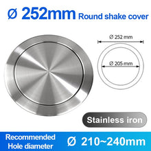 Load image into Gallery viewer, FOHEEL Kitchen Sink parts Kitchen Counter Top Stainless Steel Flush Recessed Swing Flap Lid Cover Trash Bin Garbage Can FKS49
