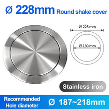 Load image into Gallery viewer, FOHEEL Kitchen Sink parts Kitchen Counter Top Stainless Steel Flush Recessed Swing Flap Lid Cover Trash Bin Garbage Can FKS49
