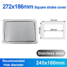 Load image into Gallery viewer, FOHEEL Kitchen Sink parts Kitchen Counter Top Stainless Steel Flush Recessed Swing Flap Lid Cover Trash Bin Garbage Can FKS49
