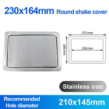 Load image into Gallery viewer, FOHEEL Kitchen Sink parts Kitchen Counter Top Stainless Steel Flush Recessed Swing Flap Lid Cover Trash Bin Garbage Can FKS49
