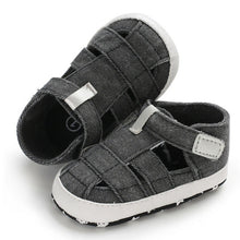 Load image into Gallery viewer, Fashion Baby Sandals Toddler Infant Hollow Soft Crib Sole Canvas Shoes Little Girls Boys Kids Soft Crib Prewalker Sandals Clogs
