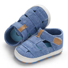 Load image into Gallery viewer, Fashion Baby Sandals Toddler Infant Hollow Soft Crib Sole Canvas Shoes Little Girls Boys Kids Soft Crib Prewalker Sandals Clogs
