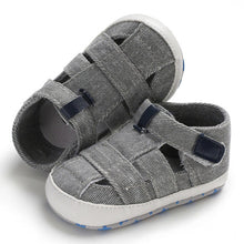 Load image into Gallery viewer, Fashion Baby Sandals Toddler Infant Hollow Soft Crib Sole Canvas Shoes Little Girls Boys Kids Soft Crib Prewalker Sandals Clogs
