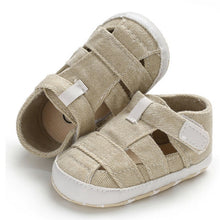 Load image into Gallery viewer, Fashion Baby Sandals Toddler Infant Hollow Soft Crib Sole Canvas Shoes Little Girls Boys Kids Soft Crib Prewalker Sandals Clogs
