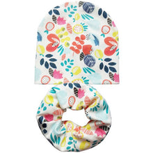 Load image into Gallery viewer, Baby Hat Infant Caps Cotton Scarf Baby Beanies Love Heart Print Spring Autumn Children Hat Scarf Set Baby Girls Hats Photo Props
