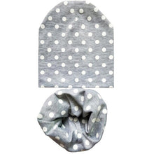 Load image into Gallery viewer, Baby Hat Infant Caps Cotton Scarf Baby Beanies Love Heart Print Spring Autumn Children Hat Scarf Set Baby Girls Hats Photo Props
