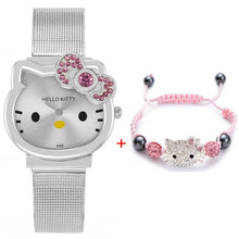 Load image into Gallery viewer, High Quality Cartoon Cute Mesh Stainless Steel Band Quartz Watch Children Kids Girls Boys Casual Bracelet Wristwatch Relogio

