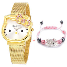 Load image into Gallery viewer, High Quality Cartoon Cute Mesh Stainless Steel Band Quartz Watch Children Kids Girls Boys Casual Bracelet Wristwatch Relogio

