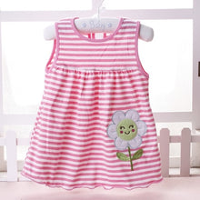 Charger l&#39;image dans la galerie, 2018 Summer Baby Dress New Girls Fashion Infantile Dresses Cotton Children&#39;s Clothes Flower Style Kids Clothing Princess Dress
